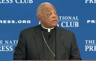 Cardinal Wilton Gregory of Washington speaks at the National Press Club, Sept. 8, 2021. National Press Club/YouTube